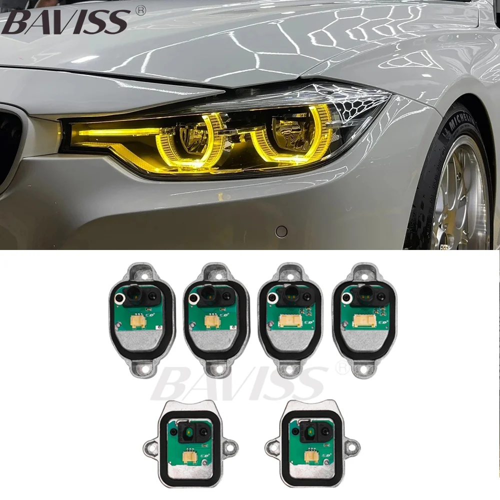 

Дневные ходовые огни Светодиодные платы Модуль для BMW 3 серии F30 DRL многоцветный F31 F34 340I LCI Красный Желтый DRL Angel Eyes 7419615