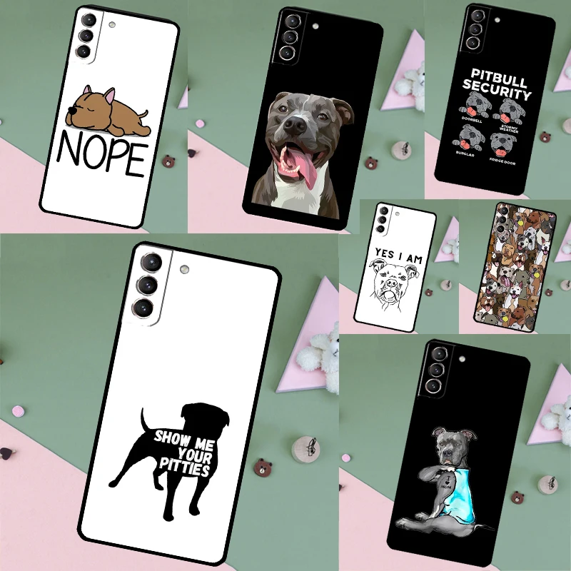 Pitbull Dog Case For Samsung Galaxy S26 Ultra S25 S24 S22 S21 S23 Ultra Plus S10 S20 S25 FE Phone Cover