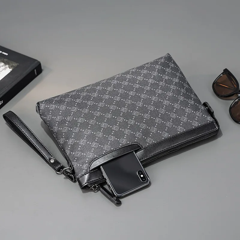 Clutch xadrez carta masculina, bolsa envelope, clutch casual, bolsa IPAD, design de marca de luxo, moda, nova