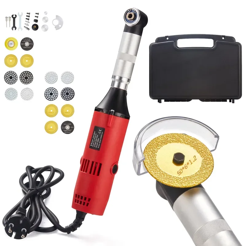 500W Electric Mini Engraving Machine 6 Speed Variable Long Neck 90 Degree Elbow Grinder for Tile Cutting Engraving Grinding