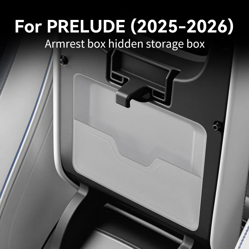 Hidden Armrest Storage Organizer for 2025-2026 Honda Prelude