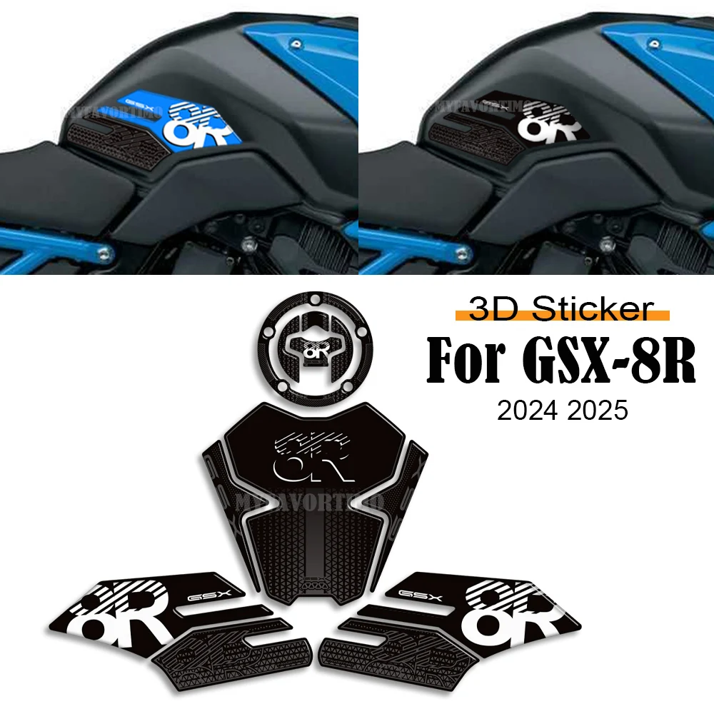 For Suzuki GSX 8R GSX-8R GSX8R 2024 2025 3D Motorcycle Accessories 3D Epoxy Resin Sticker protection decal stickers kit