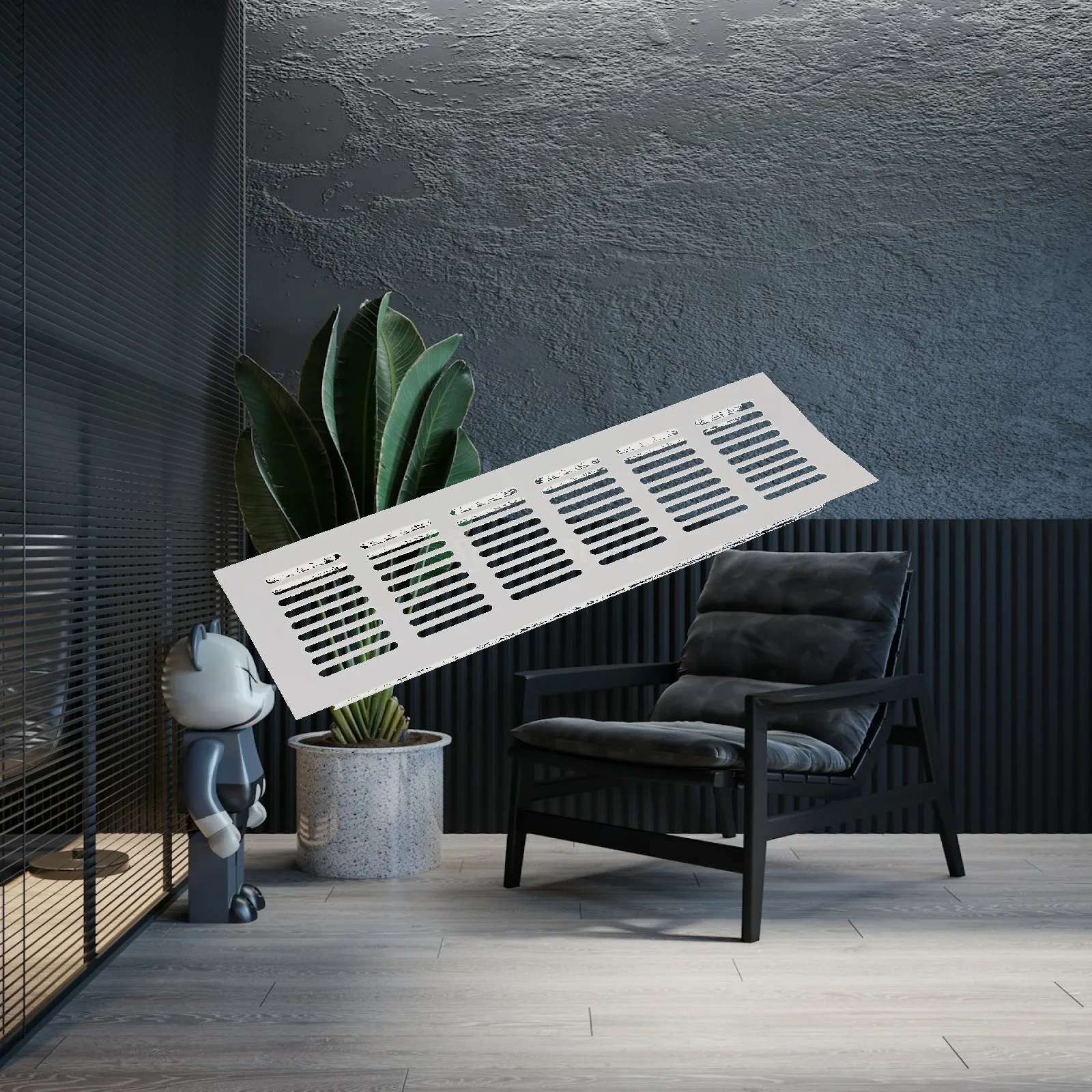 Stainless Steel Aluminum Alloy Louvered Vent Panel Square Air Outlet for Wardrobe Shoe Cabinet RV