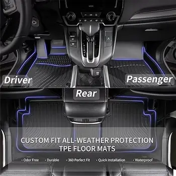 件組汽車腳踏墊和 1 件後行李箱墊,適用於 2022-2023 年現代途勝混動版,黑色 6 最佳銷售 地毯車 - №6