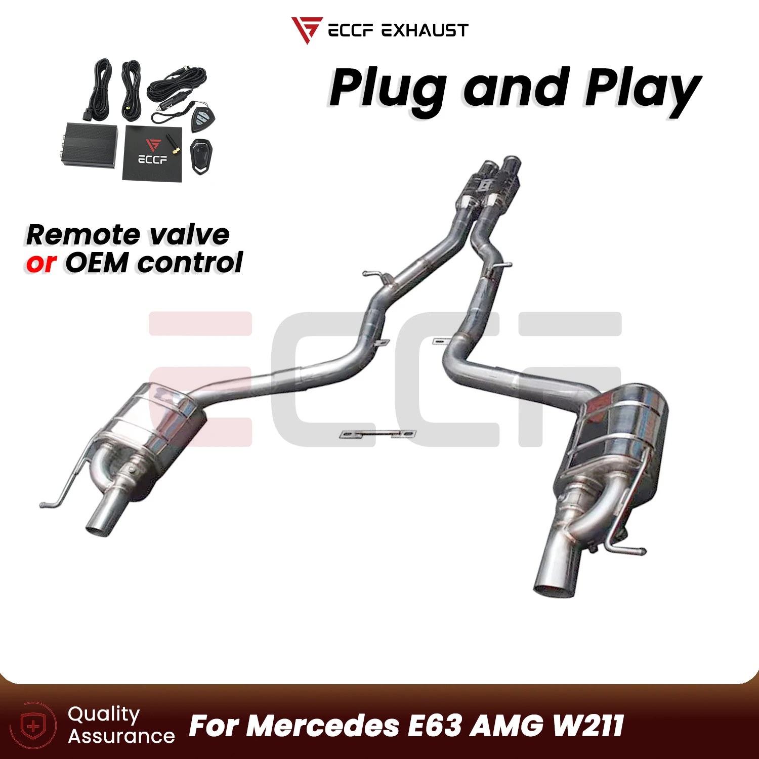 

Sporty Stainless steel Catback Exhaust system FOR Mercedes E63 AMG W211 Performance Upgrade Plug and Play