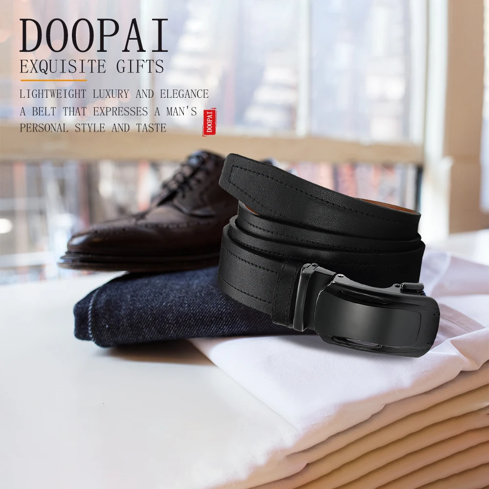 Men's PU Leather Belt Fashion Automatic Buckle Belt for Popular Business High Quality Male Belt Multi Color 105 115 125 135cm