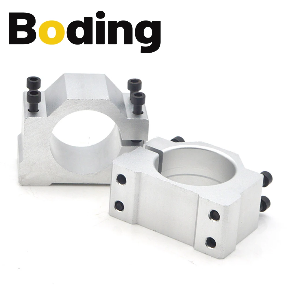 BODING CNC Router Machine Spindle Clamp Diameter 48mm 52mm Spindle Motor Clamp for 300w 400w 500w 600w Motor Mounts Bracket