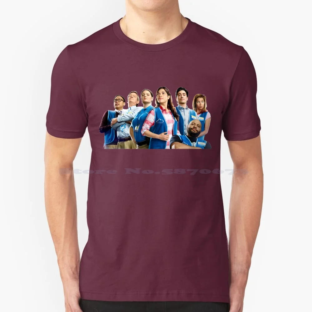 Superstore Cast T Shirt 100% Cotton Tee America Ferrera Cloud Nine Dina Jonah Amy Sosa Glenn Super Store Shut Up Sandra