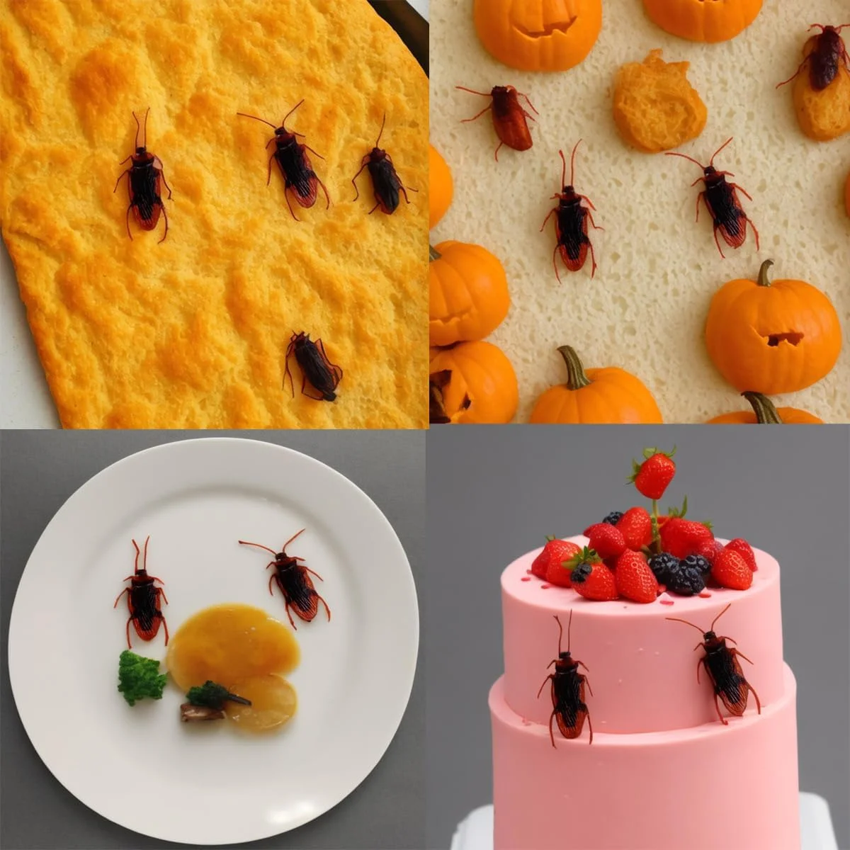 Halloween Gadget Plastic Cockroaches Joke Decoration Props Rubber Toy Gags Plastic Bugs Cockroach Practical Jokes Toys