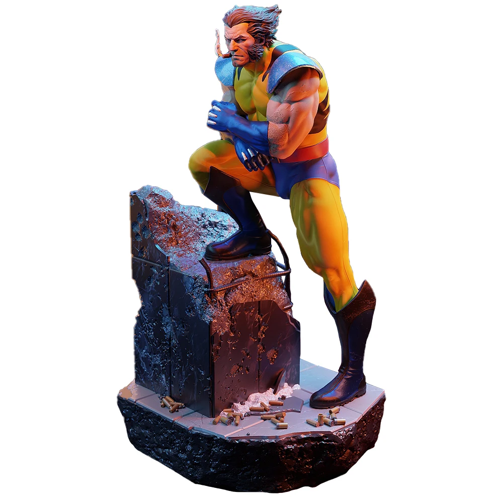 1:18 High-Detail Kael Clawshadow Anime Figures | 3D Resin Miniature | Unpainted Claw Lycan Hunter Model Kit (A1137)