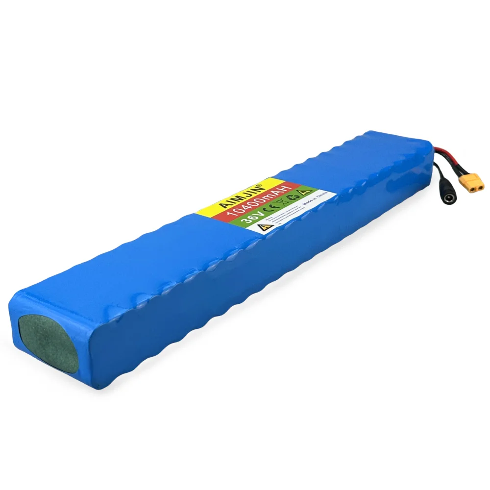 New 10S4P 36V 10400mAh Electric Scooter Lithium-ion Battery 18650 Rechargeable Battery Pack Built-in BMS