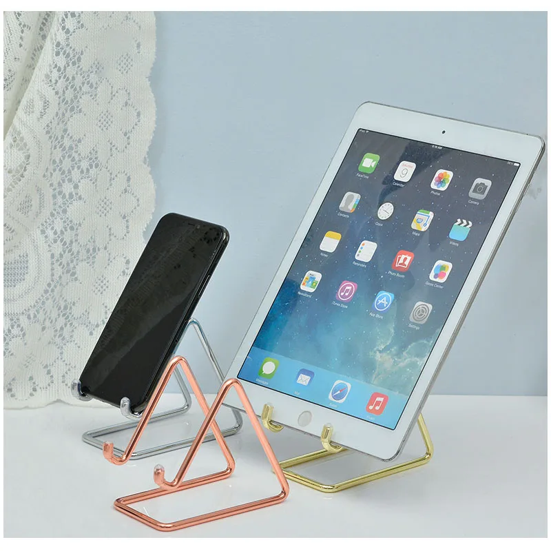 

Lazy Bedside Mobile Phone Holder Portable Multifunctional Desktop Bracket metal Phone Storage Holder Tablet Universal Shelf