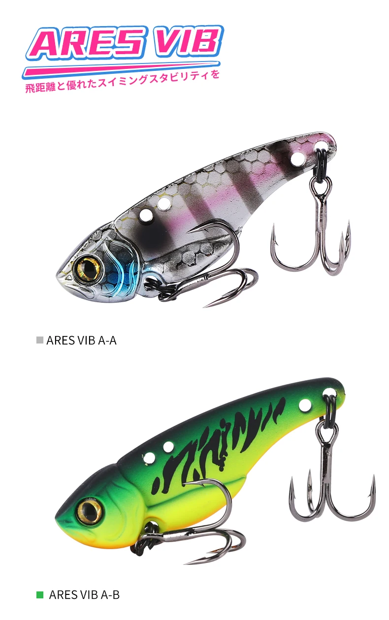 TSURINOYA Metall VIB Harter Angelköder ARES-A Sinkendes Wasser Eis Jig Köder Wobbler 5g 7g 10g 15g Winter Vibration Jigging Swimbait – Detail 19