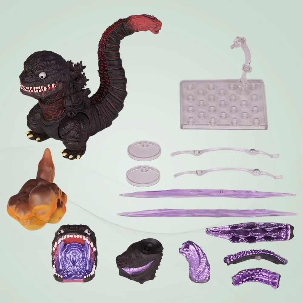 

10cm New 2016 Movie Godzilla Q Version Joints can move Action Figure PVC Model Statue Toys doll Desk Decor Collectible Gifts