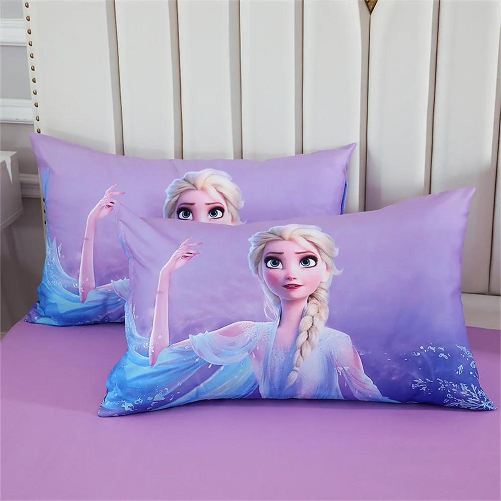 Imagem -06 - Disney Jogo de Cama Roxo Congelado Elsa Princesa Capa Edredão Conjuntos para o Bebê Crianças Meninas Presentes Aniversário Único Gêmeo Tamanho Completo