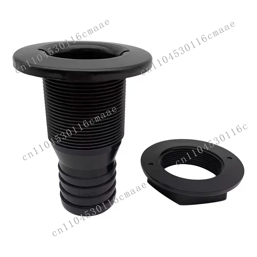 Marine Parts Drain Outlet Through Drain Connector Plastic Through Hull Outlet