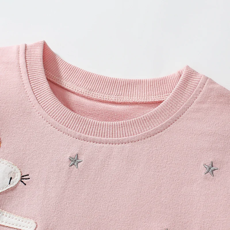 

Little mavenGirls Mesh Skirt Summer Cute Sweatshirt Skirt Cartoon Short Sleeve Children's Skirt