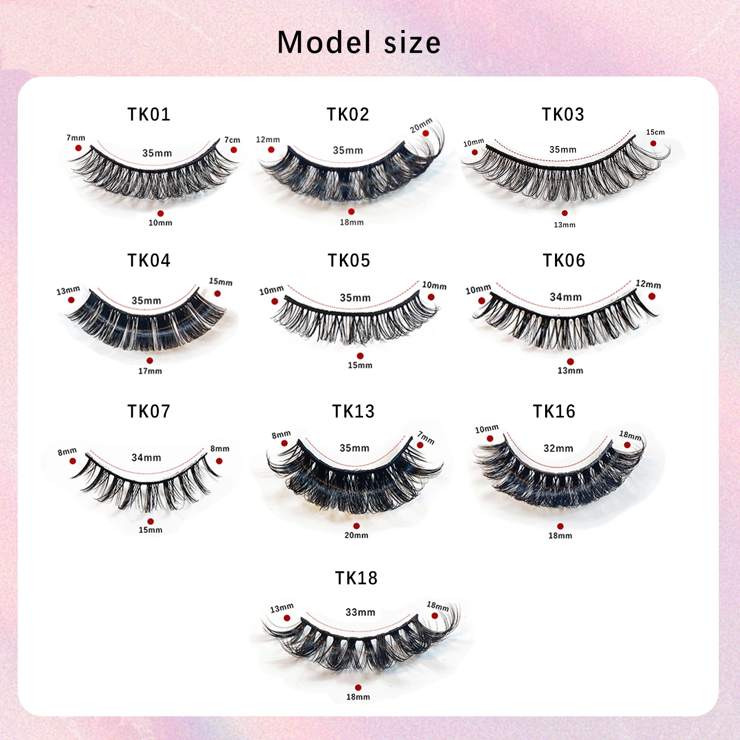 10 Pairs D Curl Russian Volume Lashes Dramatic Classic Russian Strip Lashes Makeup Faux Cils Eyelash Extensions