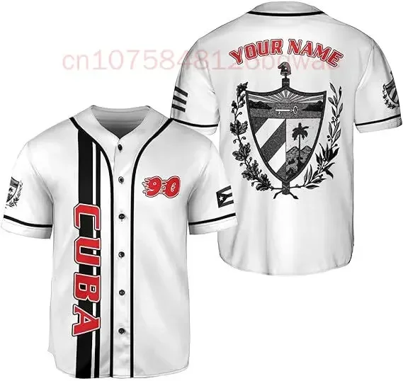 2025 New Custom World Baseball Jersey Cuba Adults Sports Baseball Classic Shirts Printed Personalized Name Number for Men