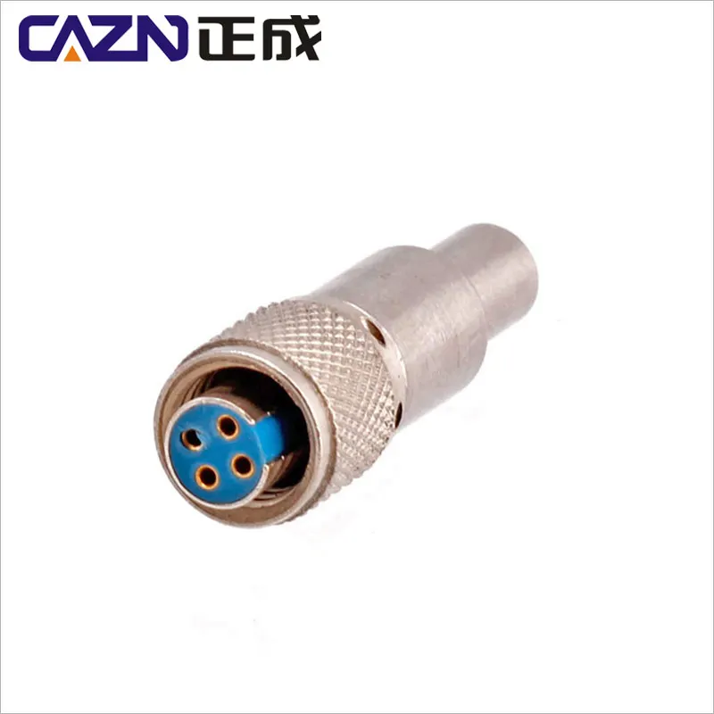 

C4 4Pin Female connector Shield Tube Outlet Hole OD:3.2 Sensor Connector