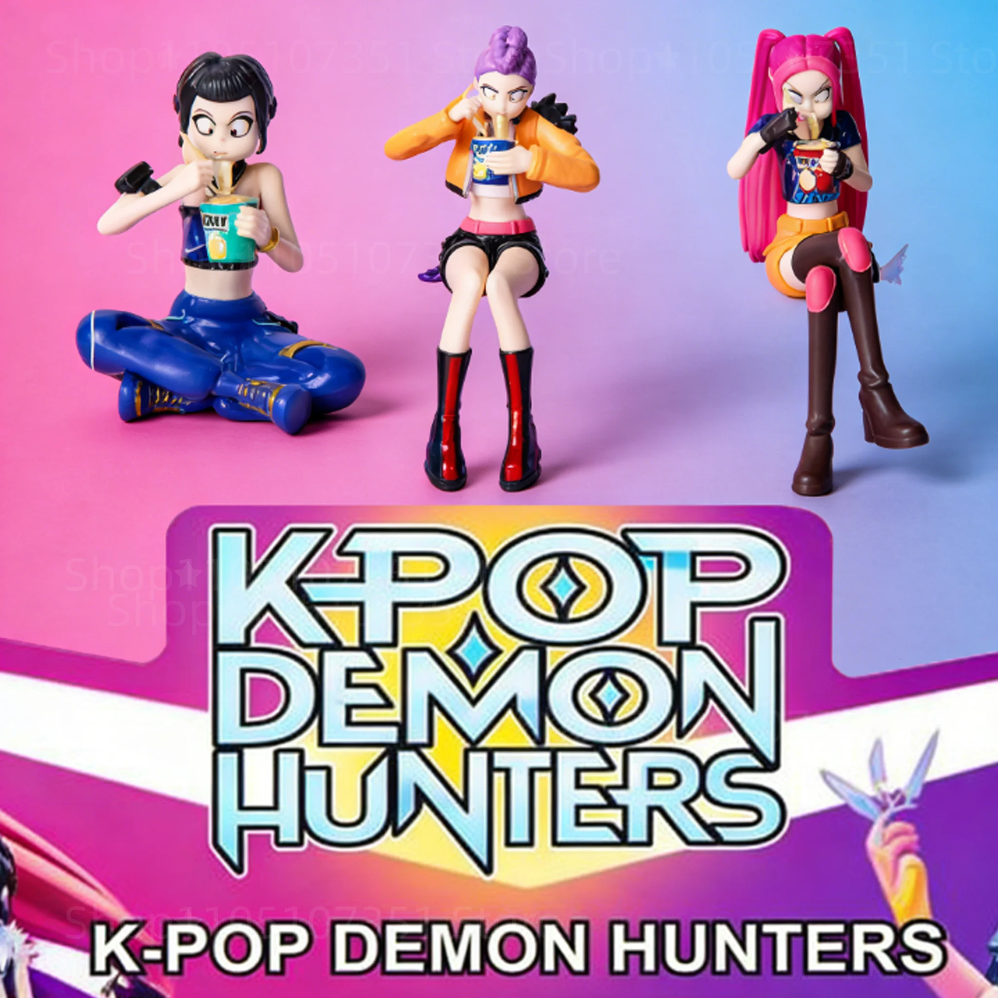 Kpop Anime Periphery Demon Huntress Squad Rumi Zoey Mira Action Figure model statue Desktop decoration fan Christmas gift