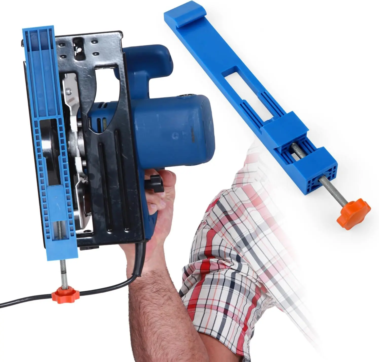 Kreissägenführung, elektrische Fräsklemme, verstellbare Grundplatte, Schneidkantenpositionierer für Holzbearbeitung, Metall, DIY-Ausrichtung – Detail 8