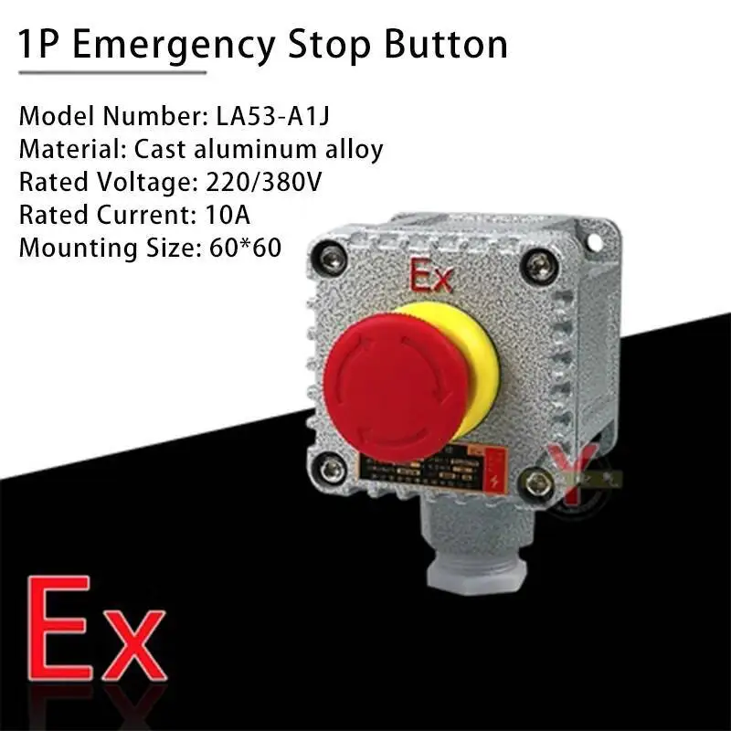 LA53 impermeabile a prova di esplosione Ex Control Button Box indicatore luce arresto di emergenza BZA8050 Anti-corrosione Master Switch Box