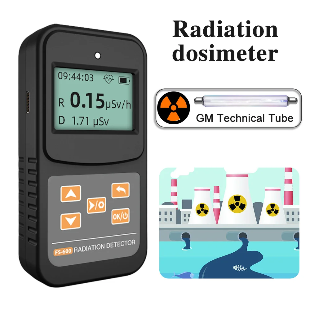 

Counter Geiger Nuclear Radiation Detector Tester X-Ray Beta-Ray Gamma-Ray FS 600 FS 1000 Digital Radiation Meter Dosimeter