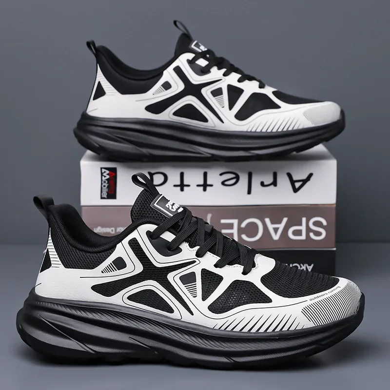 

Men's Breathable Lightweight Running Shoes Summer Mesh up Sneakers Hollow out Soft Bottom Casual Sports Shoes