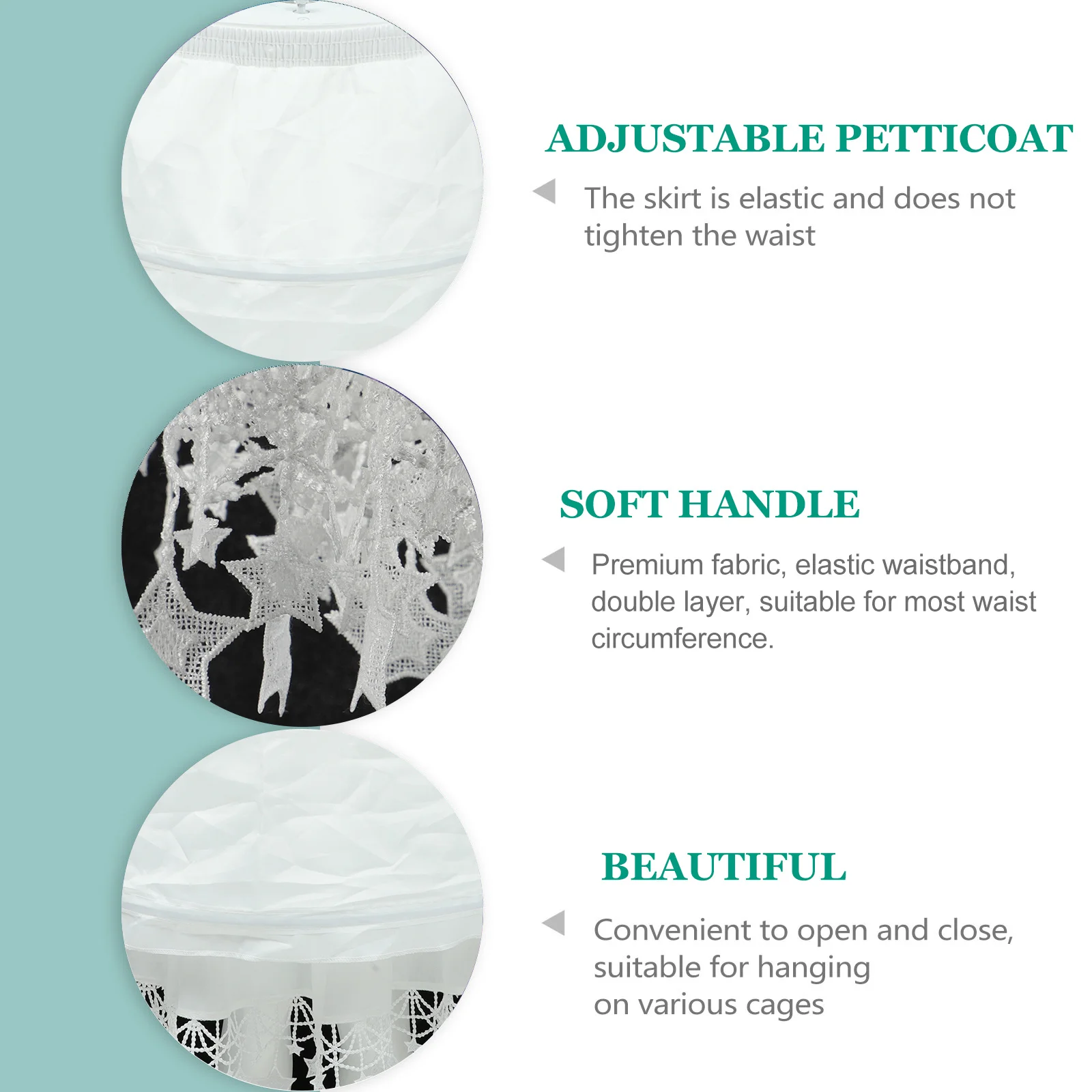 Lolita petticoat vestido ajustável underskirt estrela borla fluff up saia deslumbrante multidão elogio perfeito cosplay noiva vestido de baile