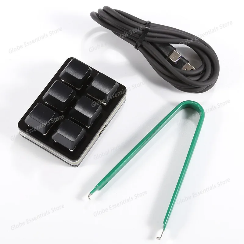 

Мини-6-клавишная клавиатура Bluetooth, беспроводной режим USB, перезаряжаемая аппаратная клавиатура с двумя ярлыками