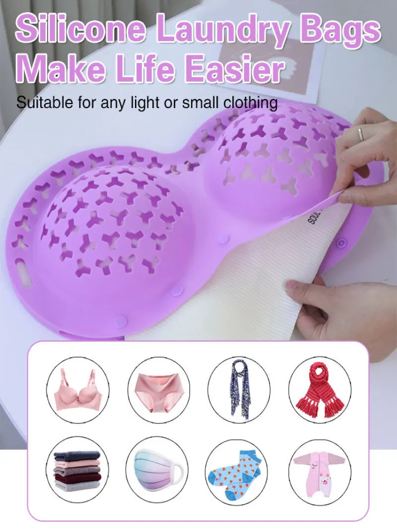 Silicone Bra Laundry Bag Transformer Lingerie Bra Care Wash Bag Anti Friction Lingerie Bag