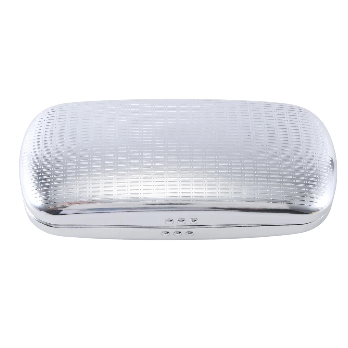 Glasses Case, Aluminum Hard Shell Eyeglasses Case Striped Spectacles Box Black Lining