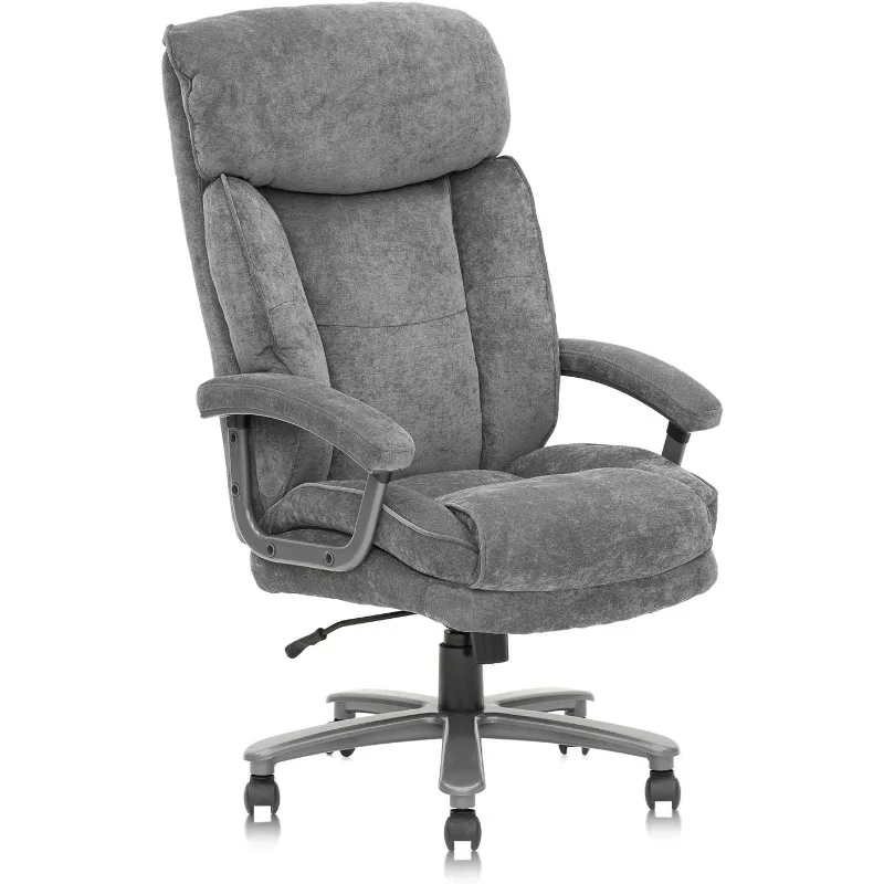 

Ergonomic Big and Tall Executive Office Chair with Upholstered Swivel 400lbs High Capacity Adjustable Height Thick Padding