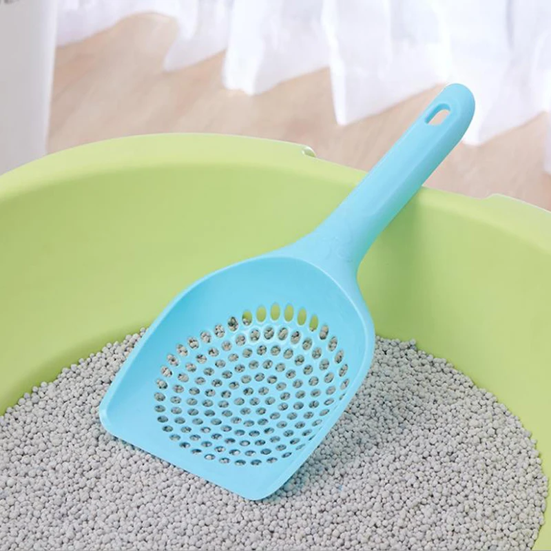 Thickened Plastic Cat Litter Scoop Set Pet Care Sand Waste Scooper Shovel Hollow Cleaning Tool Cleaning Products Dog Food Scoops