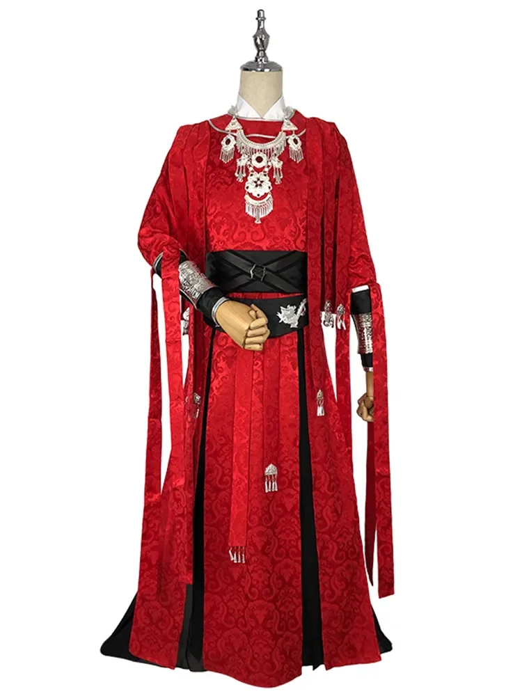 Tian Guan Ci Fu Desperate Ghost King Hua Cheng Cosplay Black Long Cosplay Costmes With Umbrella Set Huacheng Gui Wang Cos Set