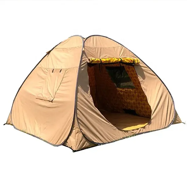 Factory Desert Waterproof Pop up Tent 210g TC Cotton 5mm Steel Pipe Good Quality Good Price