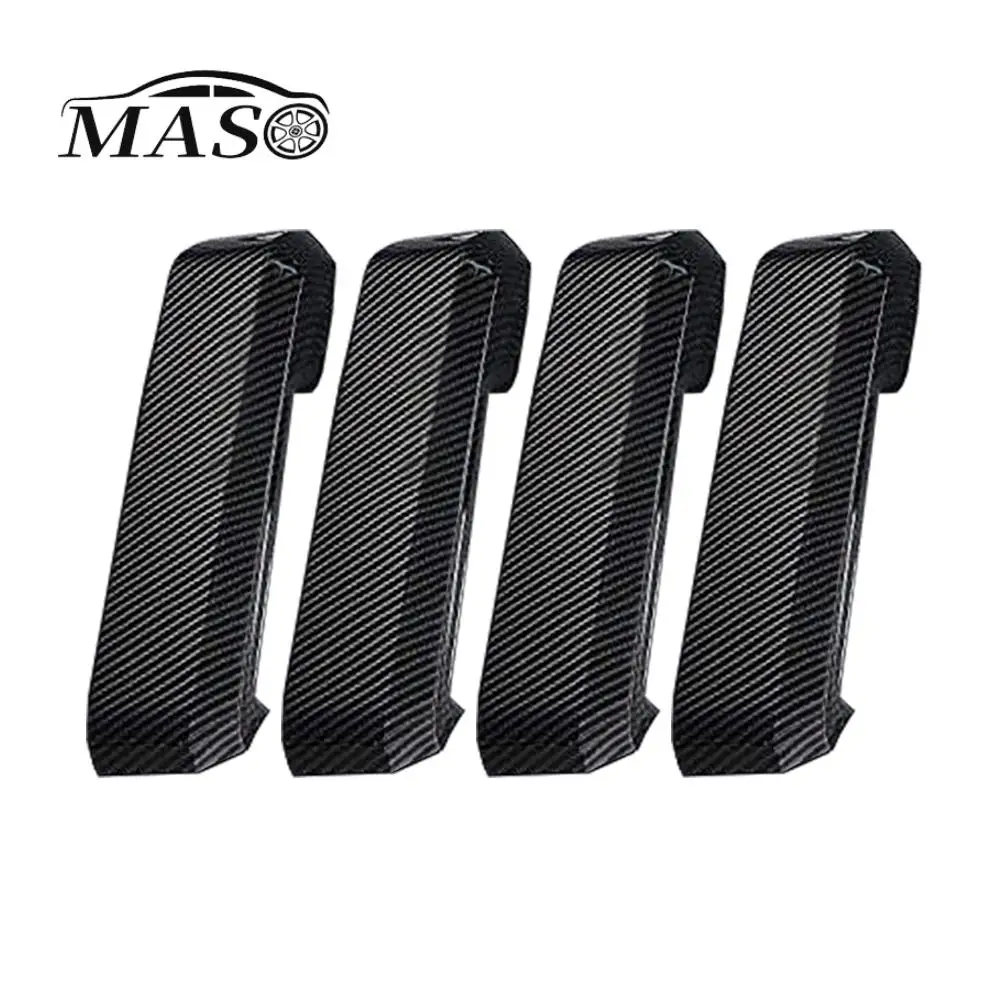 

Клейкая подкладка, накладки на внутреннюю дверную ручку, ABS для Ford F-150 2015-2020, отделка из углеродного волокна, аксессуары из АБС-материала