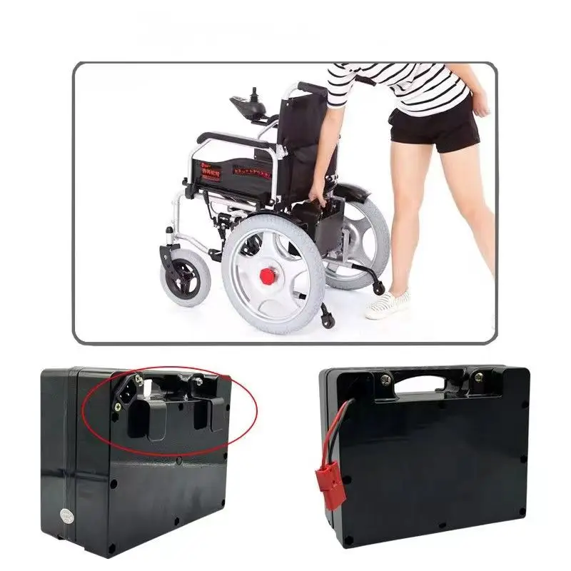 Wheelchair battery, suitable for 24V wheelchairs, can replace lead-acid batteries, supports 1000W, 24V, 20Ah, 70Ah 500-1000W