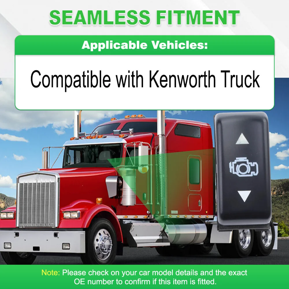 Plastic Black 10 Pins Engine Brake Level Rocker Switch for Kenworth Truck P27104017 Replacement