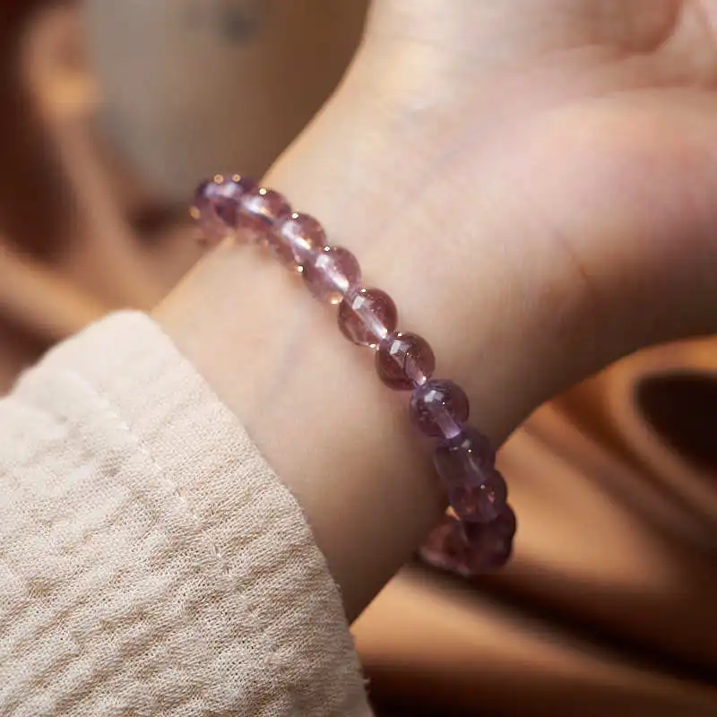 

Shanxi Wutai одинаковый стиль легкий роскошный элегантный аметист простой круг браслет для подруг фиолетовый нефритовый браслет