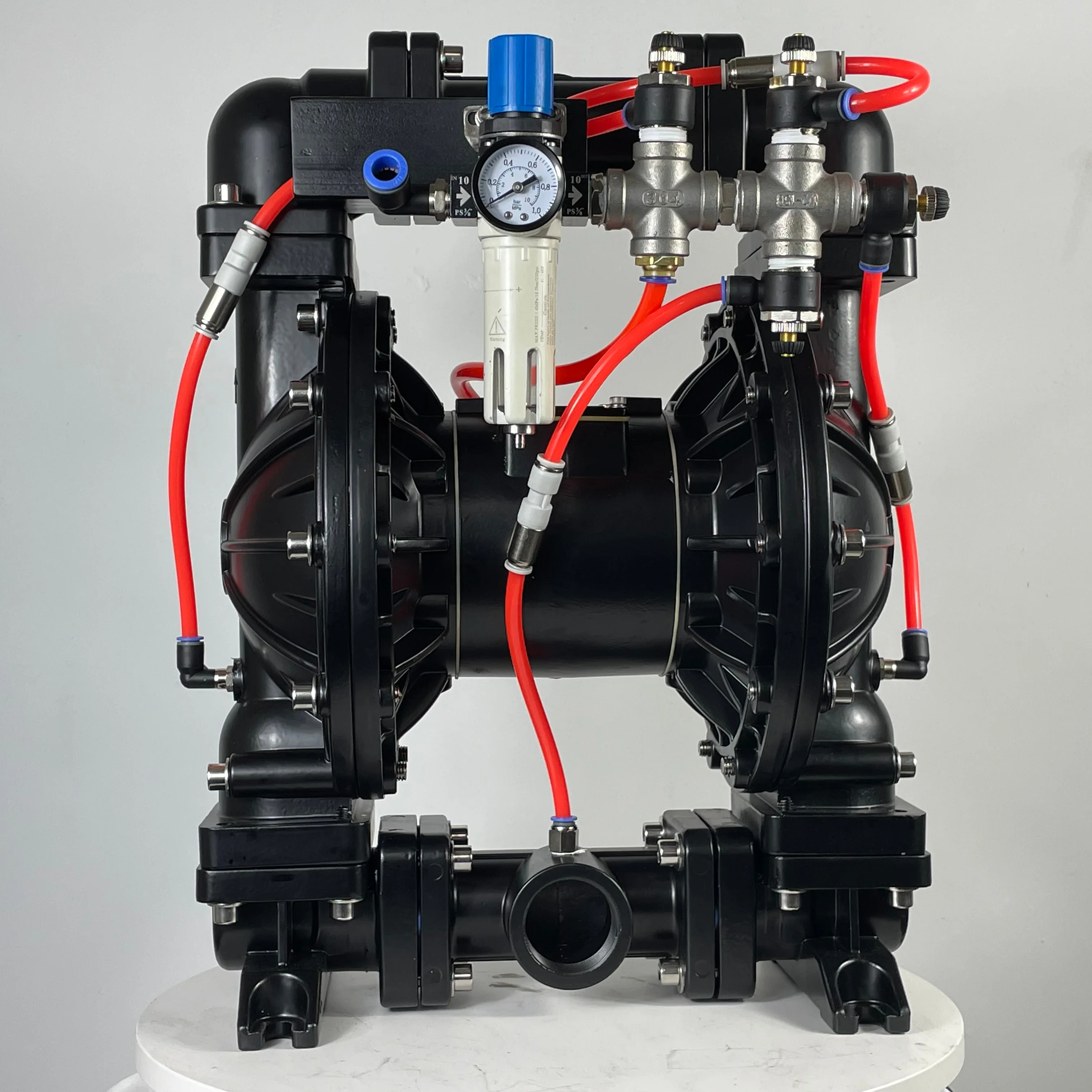 Compressed air Operated Dry Powder Transfer Delivery Aluminum Diaphragm Powder Pump for Sand Cement Lime Starch