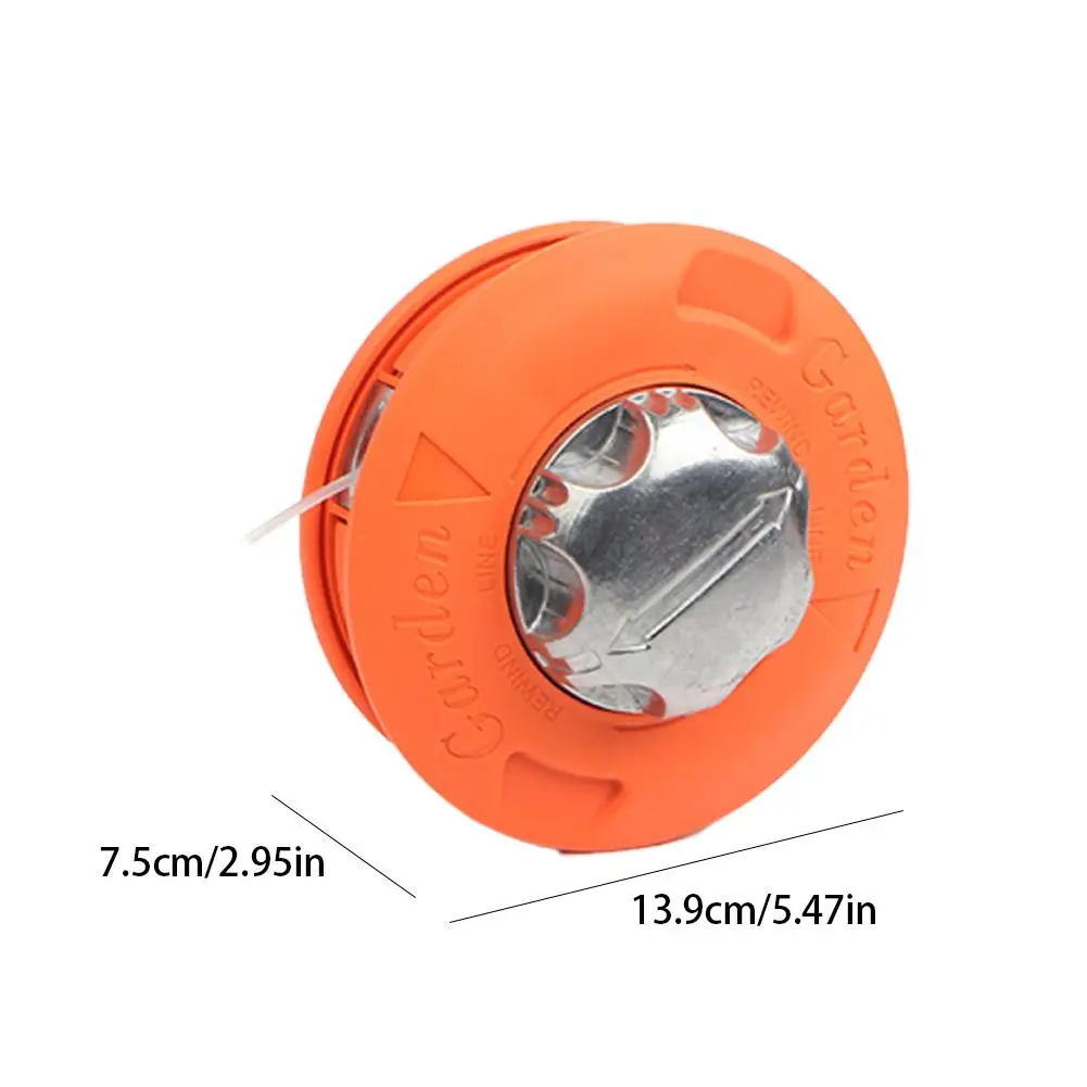 หัวตัดหญ้าแบบล้ออลูมิเนียม ฝาครอบอลูมิเนียม สำหรับเครื่องตัดหญ้าแบบล้อ  ไม่ต้องถอดประกอบ