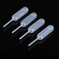 50Pcs/Bag 4ml Disposable Pipettes For Pastry Cake Decorations Portable Squeezing Dropper Plastic Squeeze Dropper