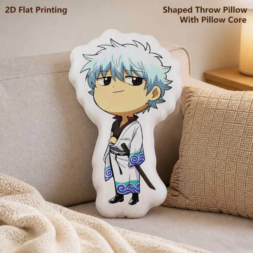Gintama Anime Cushion Irregular Stuffed Throw Pillow Home Decor Gift Sofa Bed