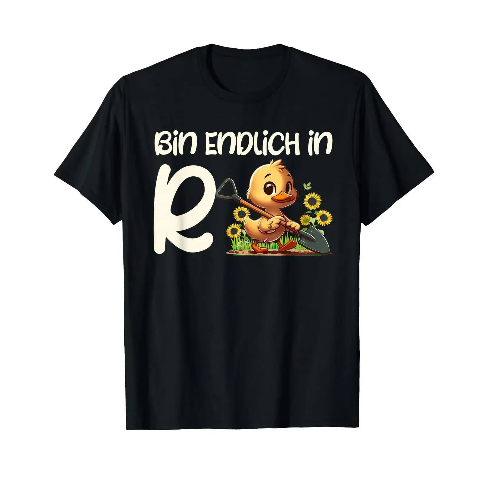 T Shirt with German Text Ruhestand BIN ENDLICH IN R ENTE Language black vintage Washed streetwear Unisex graphic Stylish