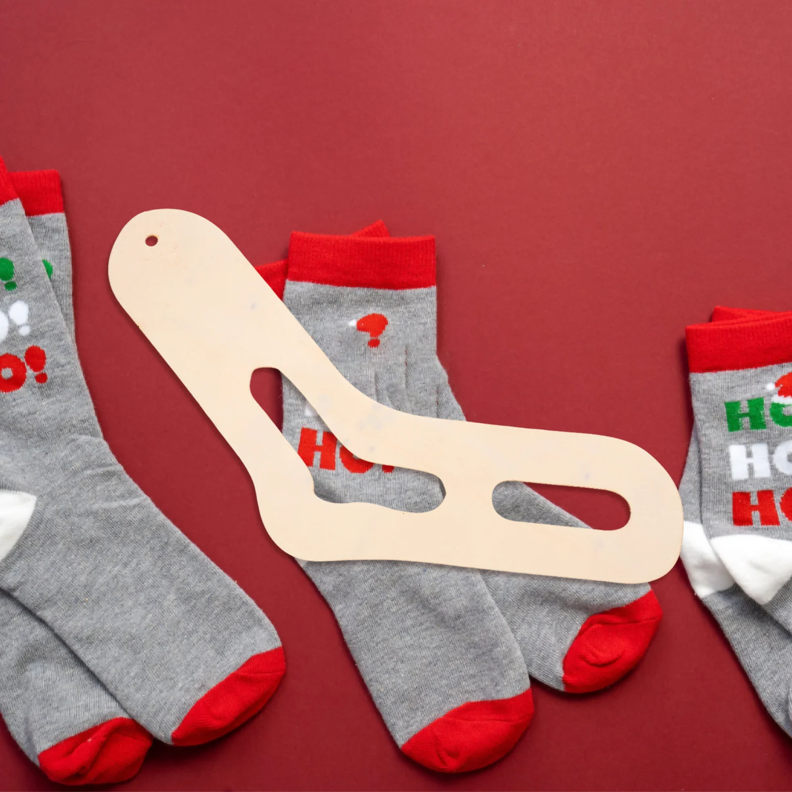 Adjustable Sock Display Board Wooden Sock Holder for Retail Presentation and Home Organization Hosiery Sample Display Stand