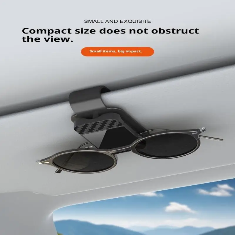 Auto Sunglasses Clip, Car Sun Visor Eyewear Hanger, Ticket Card Storage for Interior Accessory