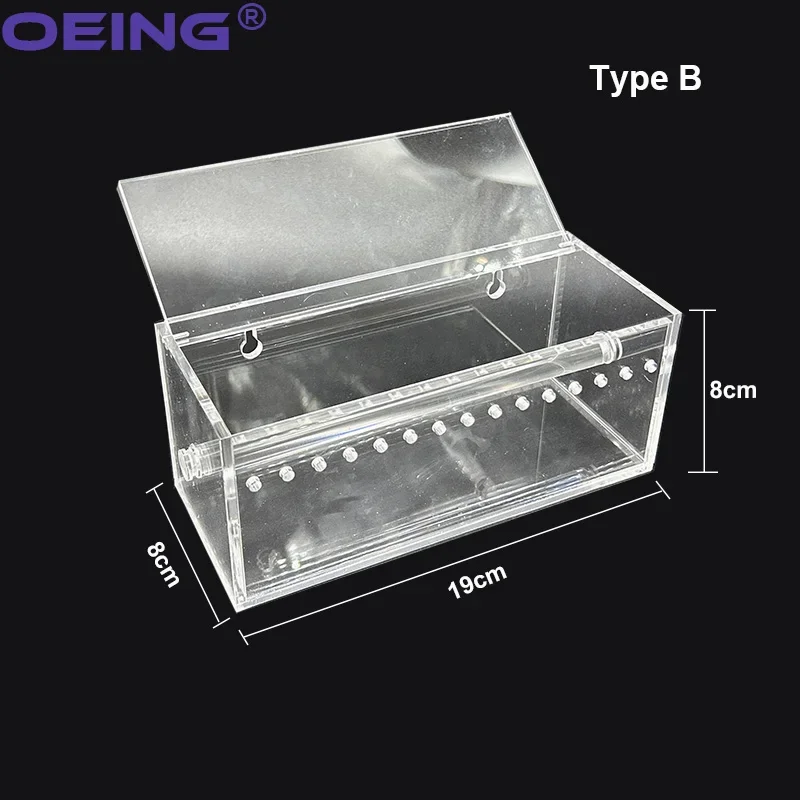 1Pc Dental Elastic Power Chain Organizer Storage Box Orthodontic Ligature Tie Box Holder Acrylic Placing Case Dental Storage Box