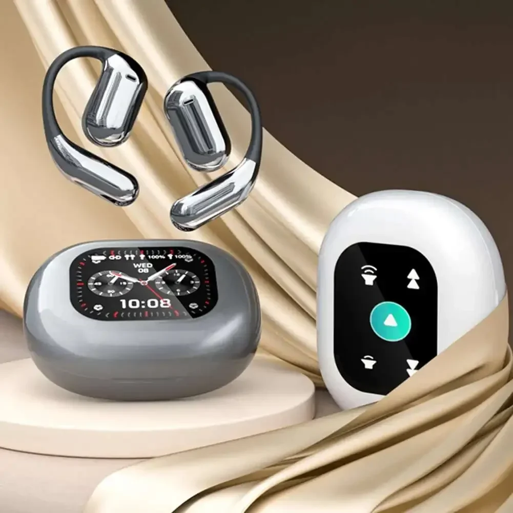 

Наушники-вкладыши с искусственным интеллектом, умный сенсорный полноцветный экран, OWS, костная проводимость, Bluetooth 5,4, перезаряжаемые спортивные Hi-Fi наушники IPX7